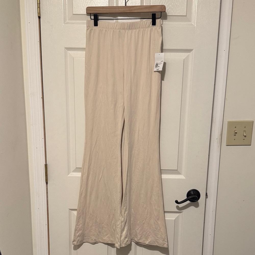 Forever 21 Sand Shell Wide Leg Pants - Sand Shell Beige